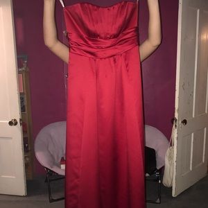 Beautiful red strapless dress size 8